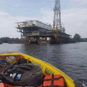 Swamp Barge Drilling Rig 2